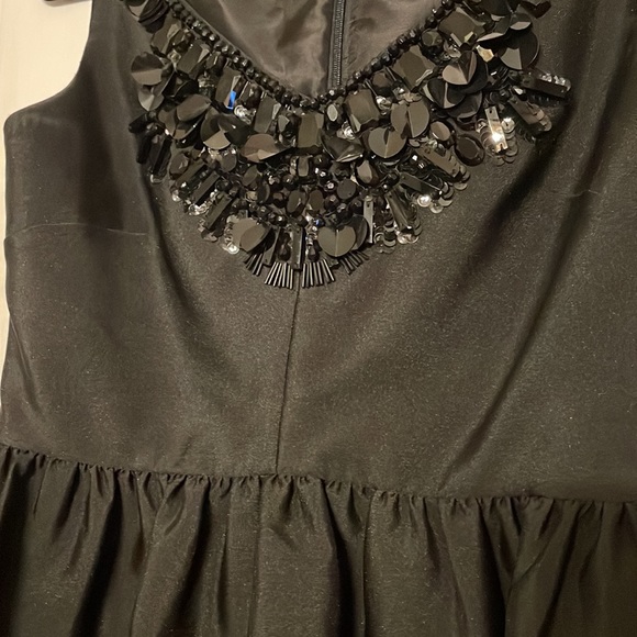 Kate Spade Black Cupcake Dress Embellished Neckline Size Small - Picture 6 of 16